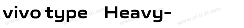 vivo type 简 Heavy字体转换